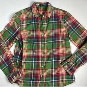 EUC soft J. McLaughlin plaid button down